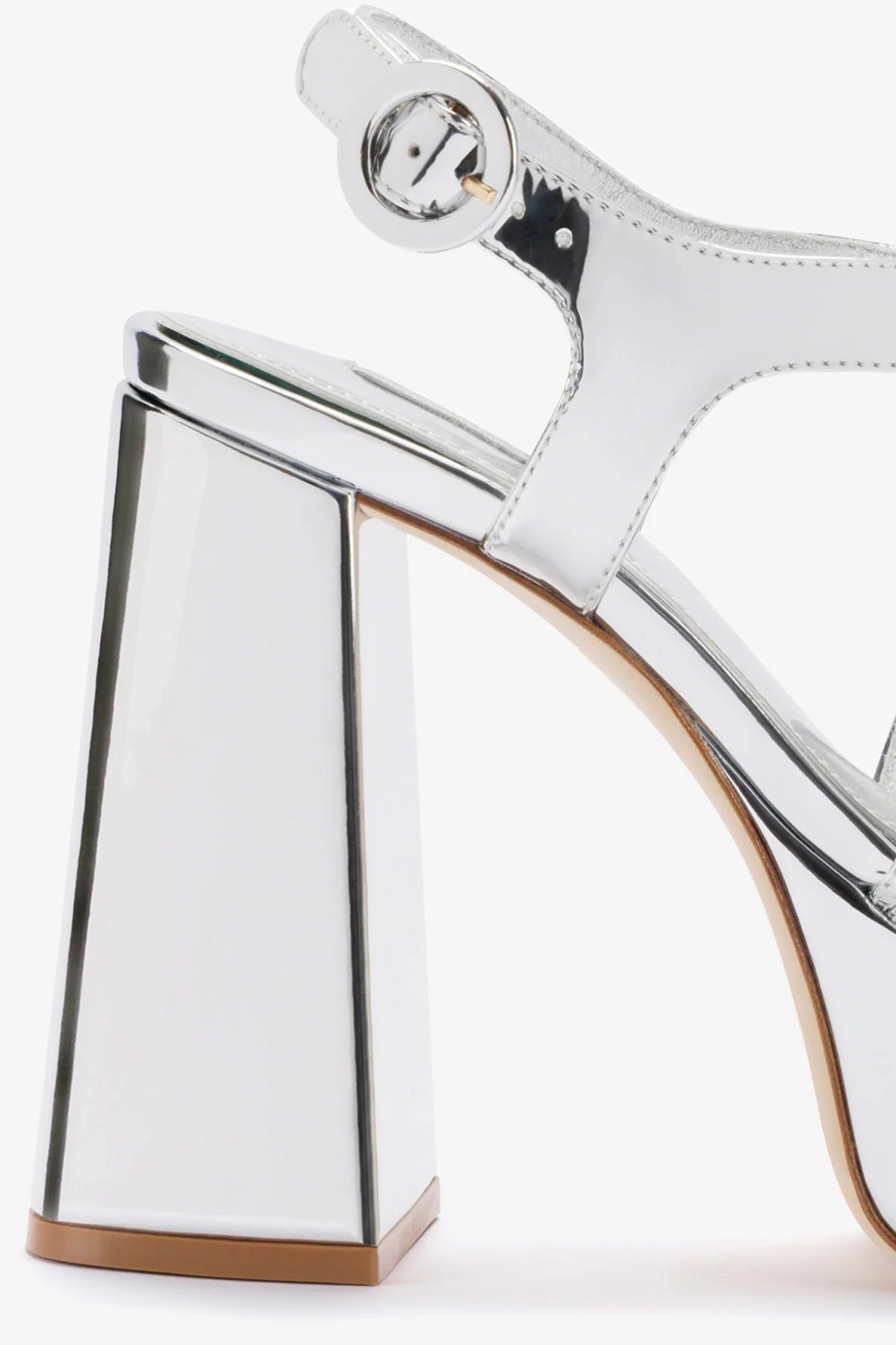 Bee Sandal in Silver Specchio - Stylish Women's Sandals for Summer, Beach & Casual Outings