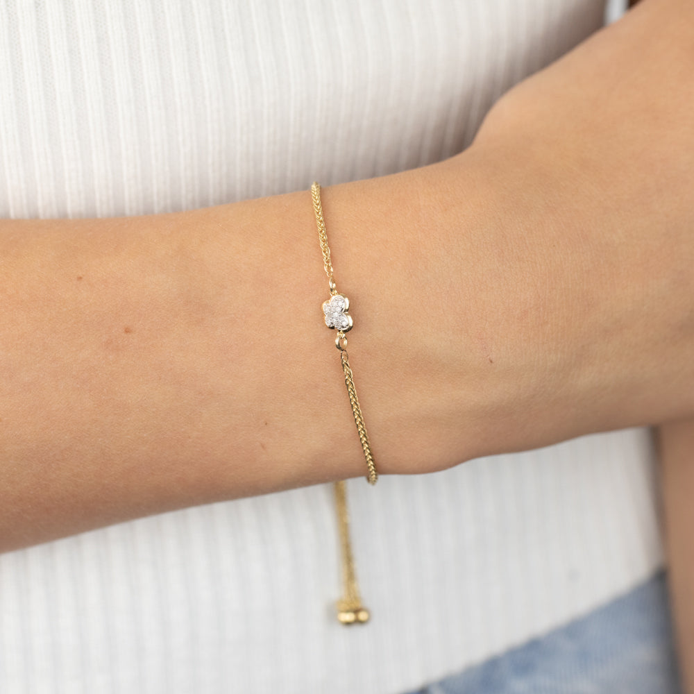 12K Gold Plated Sterling Silver Diamond Bracelet for Women - Elegant Jewelry Gift for Anniversary, Birthday & Special Occasions