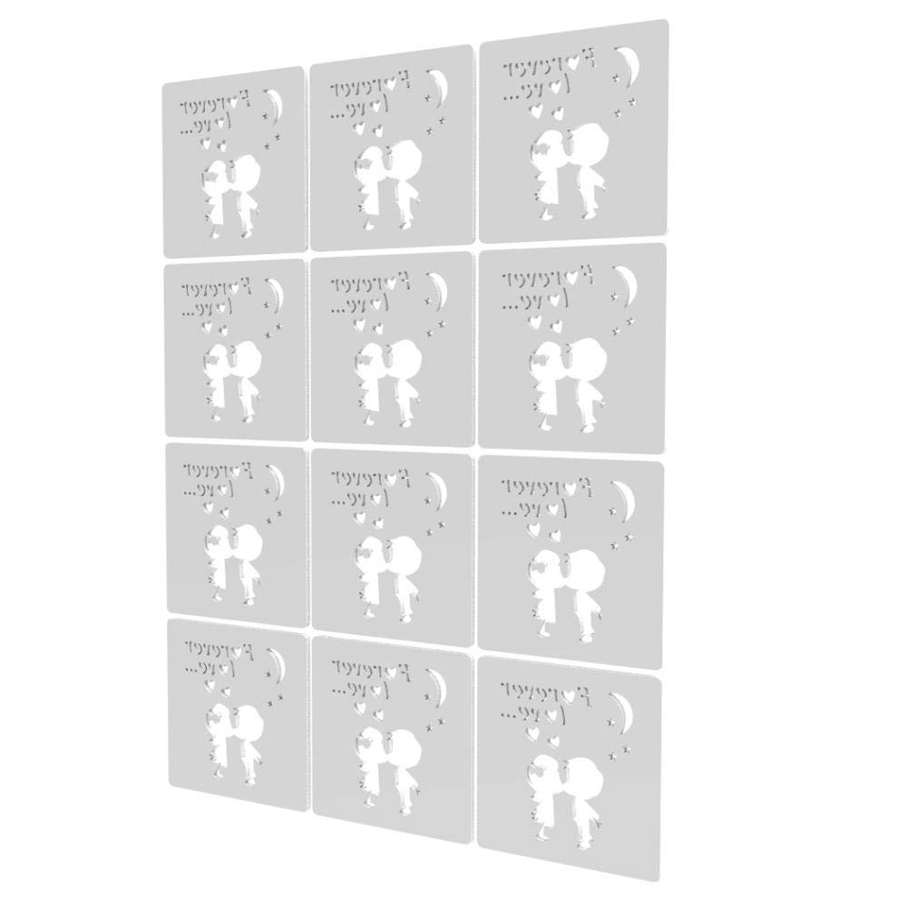 12 Pack White Folding Room Divider Panels - 34