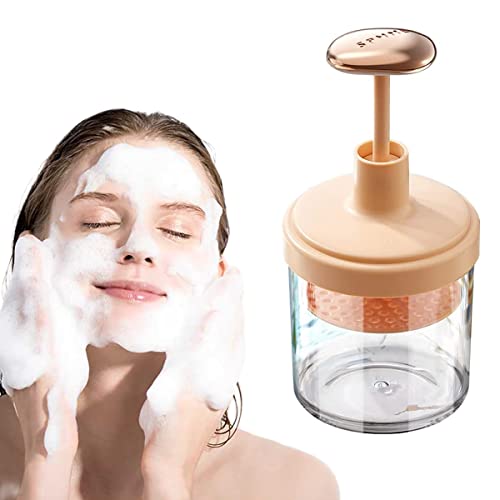 MAYCREATE® Foam Maker Bottle for Face Wash - Rich Creamy Facial Cleanser Foamer with Press Handle, Skincare Tool for Gentle Cleansing | Perfect for Daily Facial Routine, Travel & Spa Use