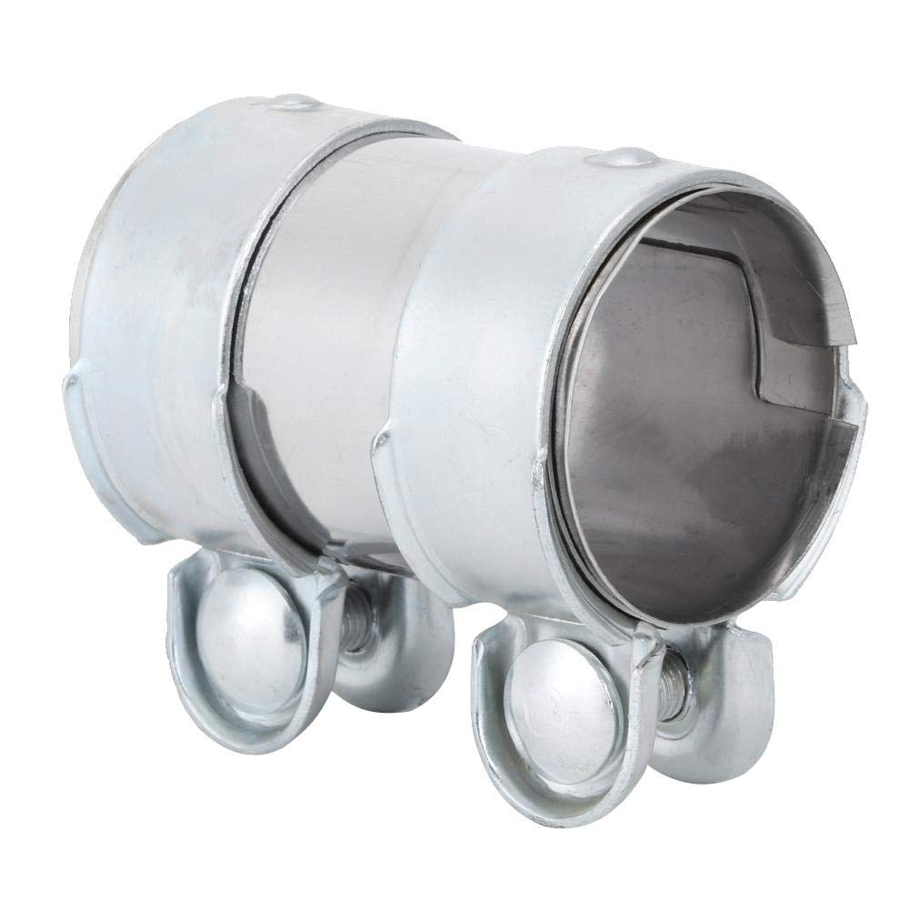 Senyar 55 x 95mm Exhaust Pipe Clamp - High Temperature Resistant Stainless Steel Sleeve Connector Coupler - Replacement for VW Bora, Jetta, Golf - Perfect for Automotive Exhaust System Repairs & Maintenance