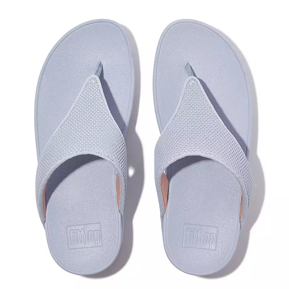 FITFLOP LULU Water-Resistant Toe Post Sandals for Women - Comfortable Beach & Pool Slides - Perfect for Summer, Travel, and Casual Wear