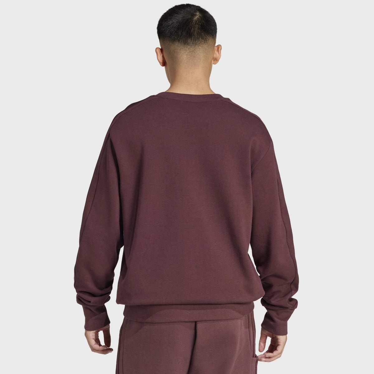 Adidas All Blacks Crew Neck Sweatshirt - Aurora Ruby Red | Comfortable & Stylish Rugby Fan Apparel for Men | Perfect for Game Day & Casual Wear