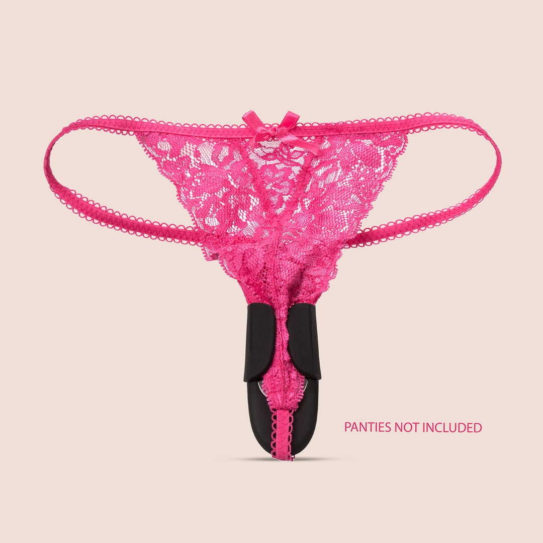 CalExotics Lock N Play Remote Panty Teaser - Rechargeable Silicone Vibrating Panty for Couples Play | Discreet Wear Under Clothes | Perfect for Date Night & Spicing Up Relationships
