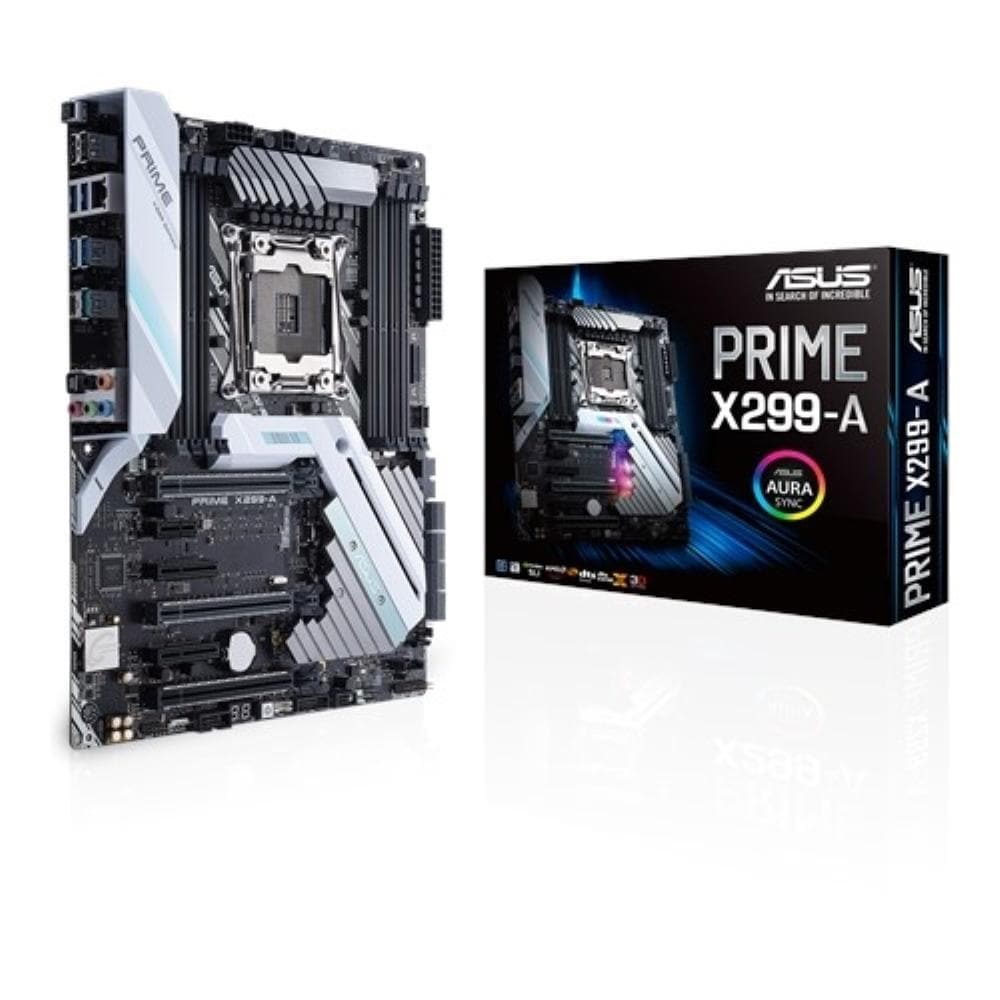 ASUS PRIME X299-A LGA 2066 ATX Motherboard - Intel X299 Chipset, DDR4, M.2, USB 3.1 - Perfect for Gaming, Content Creation & High-Performance Workstations