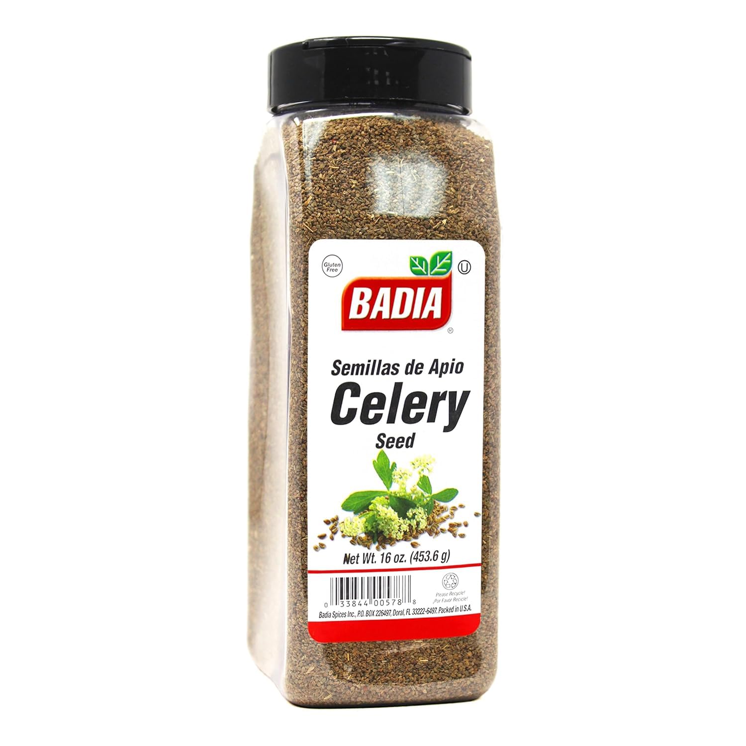 Badia Whole Celery Seeds 16 oz - Premium Aromatic Spice for Pickling, Cooking, Seasoning & Salad Dressings | Perfect for Homemade Pickles, Soups, and Spice Blends