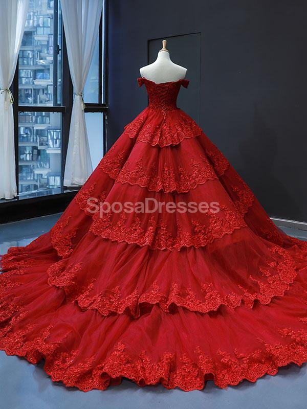 Elegant Off Shoulder Red Lace Long Evening Prom Dress for Women - Formal Gown for Homecoming, Ball, Wedding & Special Occasions
