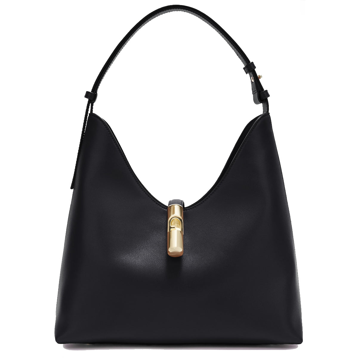 Furla Goccia M Nero Shoulder Bag WB01499BX3104 - Black Leather Crossbody Purse for Women, Fashionable Everyday Handbag for Work, Travel & Shopping