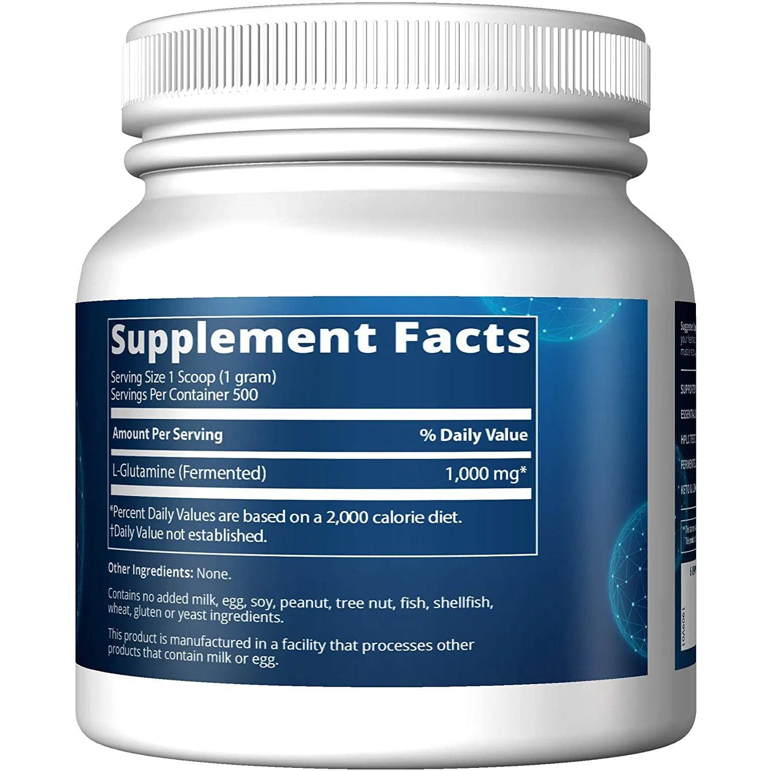 MRM L-Glutamine 500g Powder - Pure Amino Acid Supplement for Muscle Recovery & Immune Support - Perfect for Post-Workout, Fitness Enthusiasts & Athletes