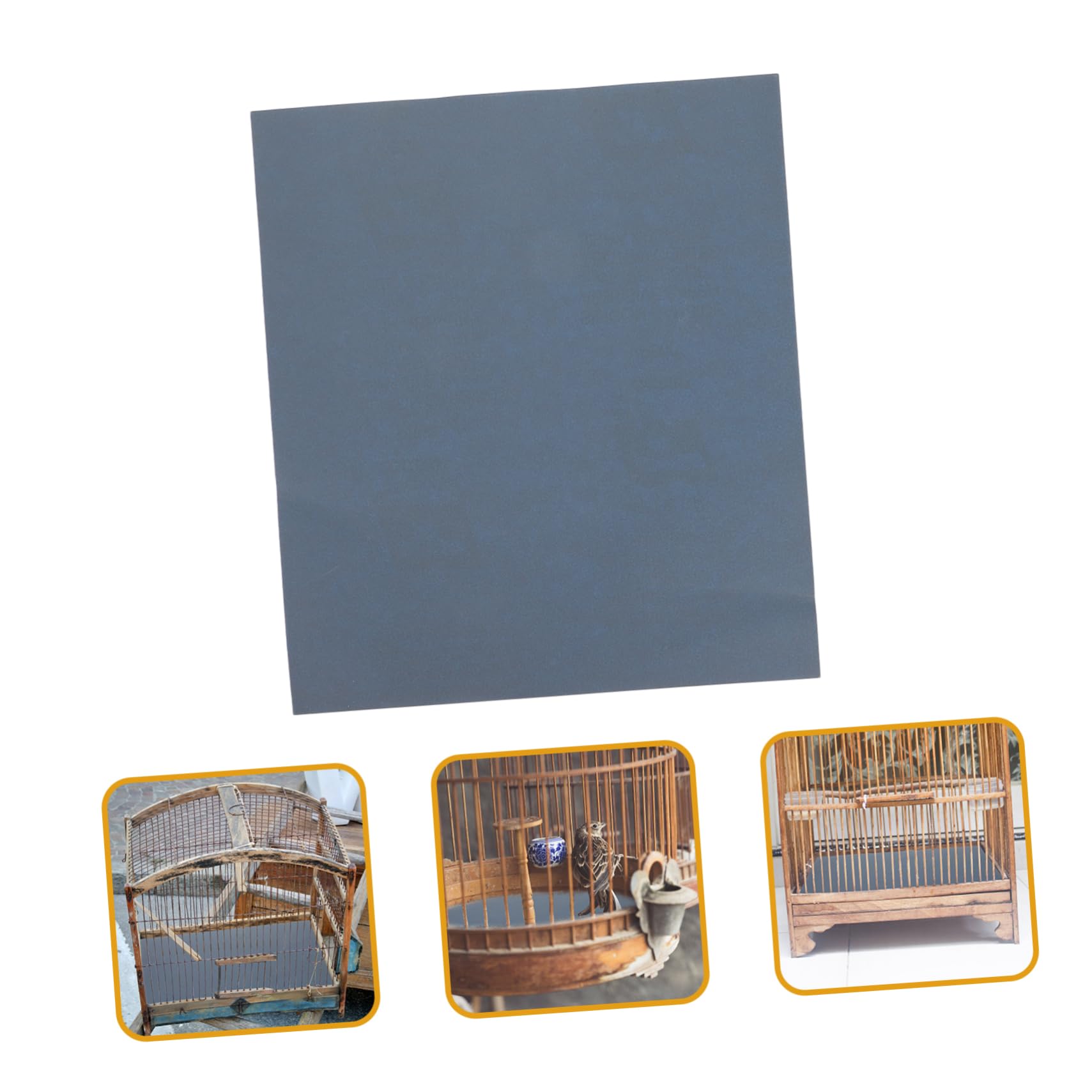VANZACK 10-Pack Durable Bird Cage Sand Paper Sheets - Wear-Resistant & Easy to Clean Gravel Liner for Healthy Bird Environment | Perfect for Parakeets, Cockatiels & Small Birds Cage Maintenance