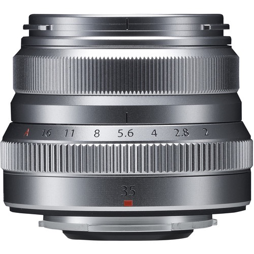 Fujifilm Fujinon XF 35mm f/2 R WR Prime Lens (Silver) - Compact Weather-Resistant Portrait & Street Photography Lens for Fujifilm X-Mount Cameras