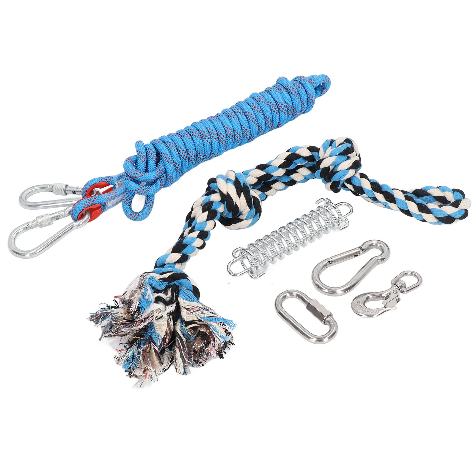 GLOGLOW Durable Puppy Rope Toy - Interactive Spring Pole Dog Chew Toy for Indoor Exercise & Training | Perfect for Teething Puppies, Playtime & Bonding Activities
