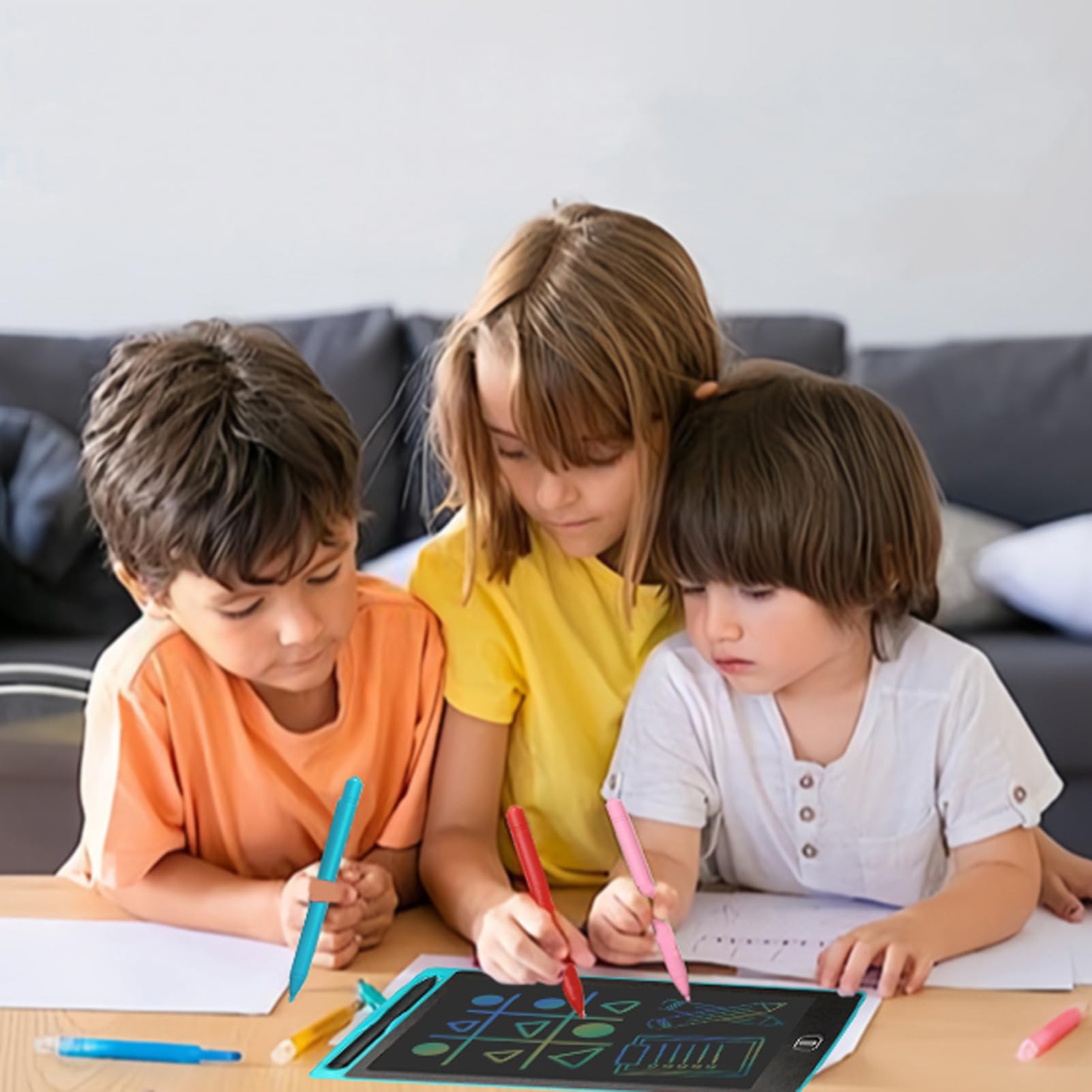 6-Pack Kids Stylus Pen for LCD Writing Tablets - Boogie Board Compatible, Drawing & Learning Fun
