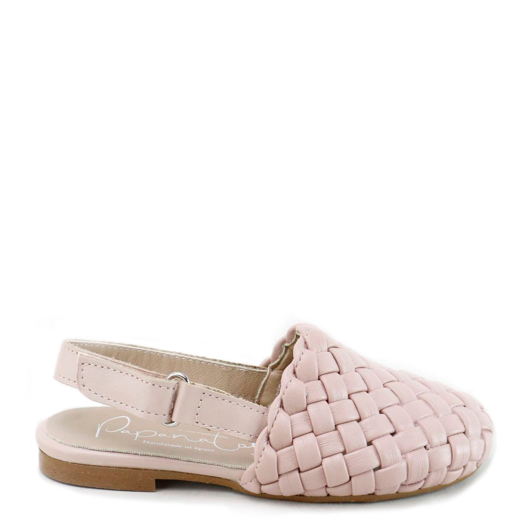 Pink Weave Mule Slippers for Women - Soft & Comfortable House Shoes - Perfect for Indoor, Lounge, and Spa Use