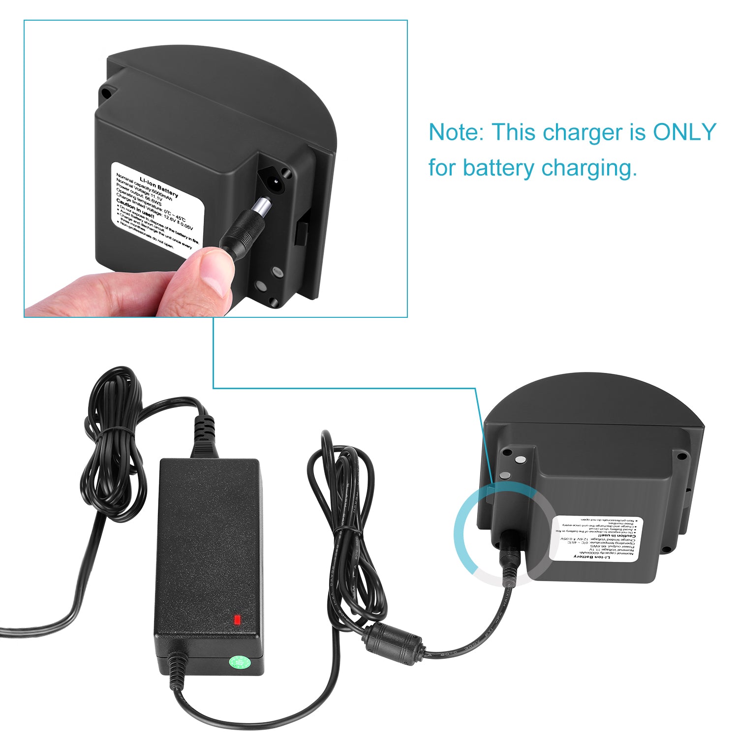 NEEWER Battery Power Adapter & Transformer for DSLR Cameras - Compatible with Canon, Nikon, Sony - Perfect for Outdoor Photography & Studio Lighting