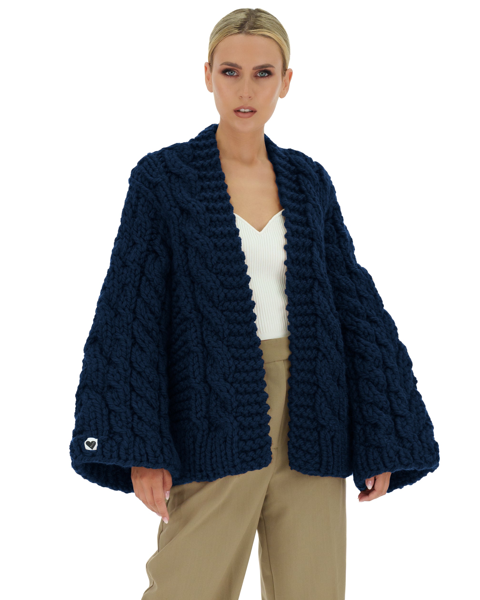 Cozy Cable Knit Cardigan Sweater for Women - Soft Chunky Knit Open Front Long Sleeve Wrap - Perfect for Fall, Winter & Layering Outfits