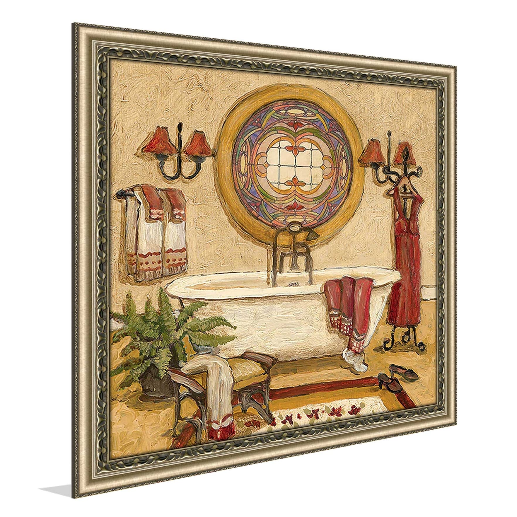 Art Deco Bath I Print on Acrylic - Elegant Wall Art for Bathroom, Living Room & Office Decor