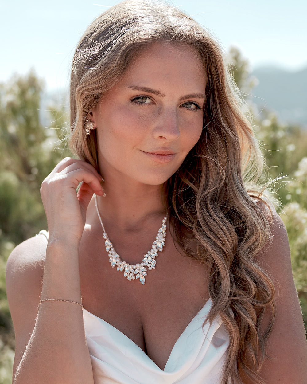Gwyneth Jewelry Set - Elegant Necklace & Earrings for Women | Perfect for Weddings, Parties & Date Nights | 925 Sterling Silver Fashion Jewelry Gift Set