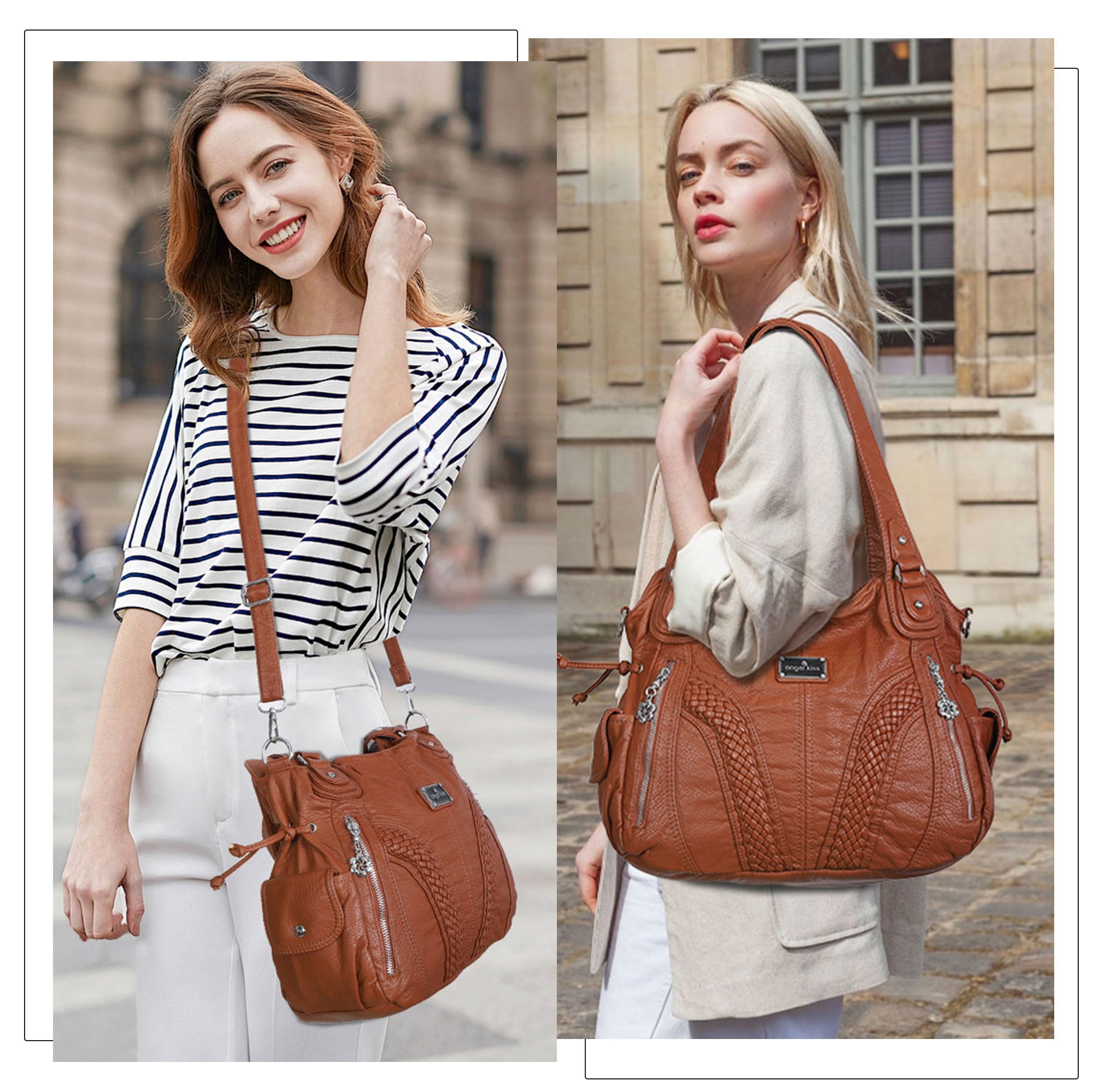 Stylish Women's Tote Shoulder Bag - Fashionable Synthetic Leather Handbag with Top Handle for Work, Travel & Daily Use | Washable Durable Purse for Women