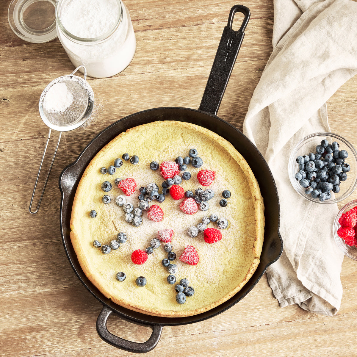 Bobby Flay by GreenPan 12-Inch Nonstick Cast Iron Skillet - Perfect for Searing, Frying & Baking - Ideal for Home Kitchen & Professional Chefs