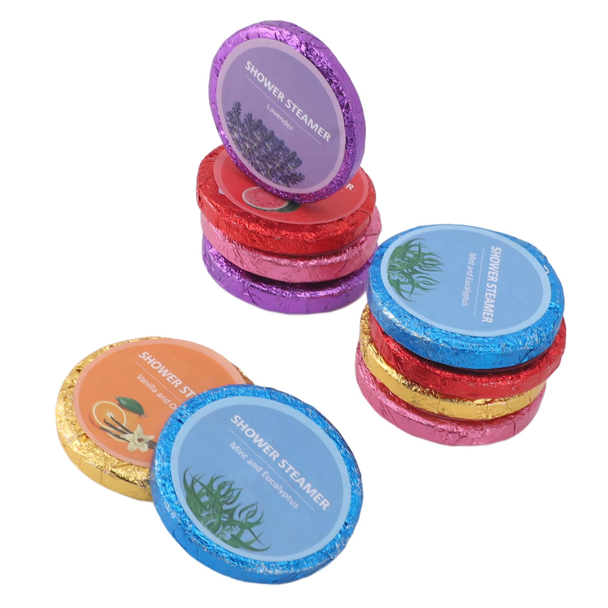 Aromatherapy Shower Steamers with Essential Oils - 10 Pack Relaxing Bath Bombs for Stress Relief, Perfect Birthday & Christmas Gifts for Women - Create a Spa Experience at Home for Ultimate Relaxation