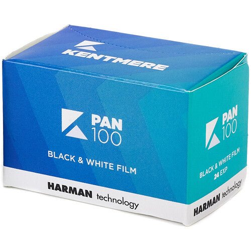Kentmere Pan 100 Black & White 35mm Film Roll - ISO 100, 24 Exposures | Classic B&W Photography for Street, Portrait & Landscape Shooting