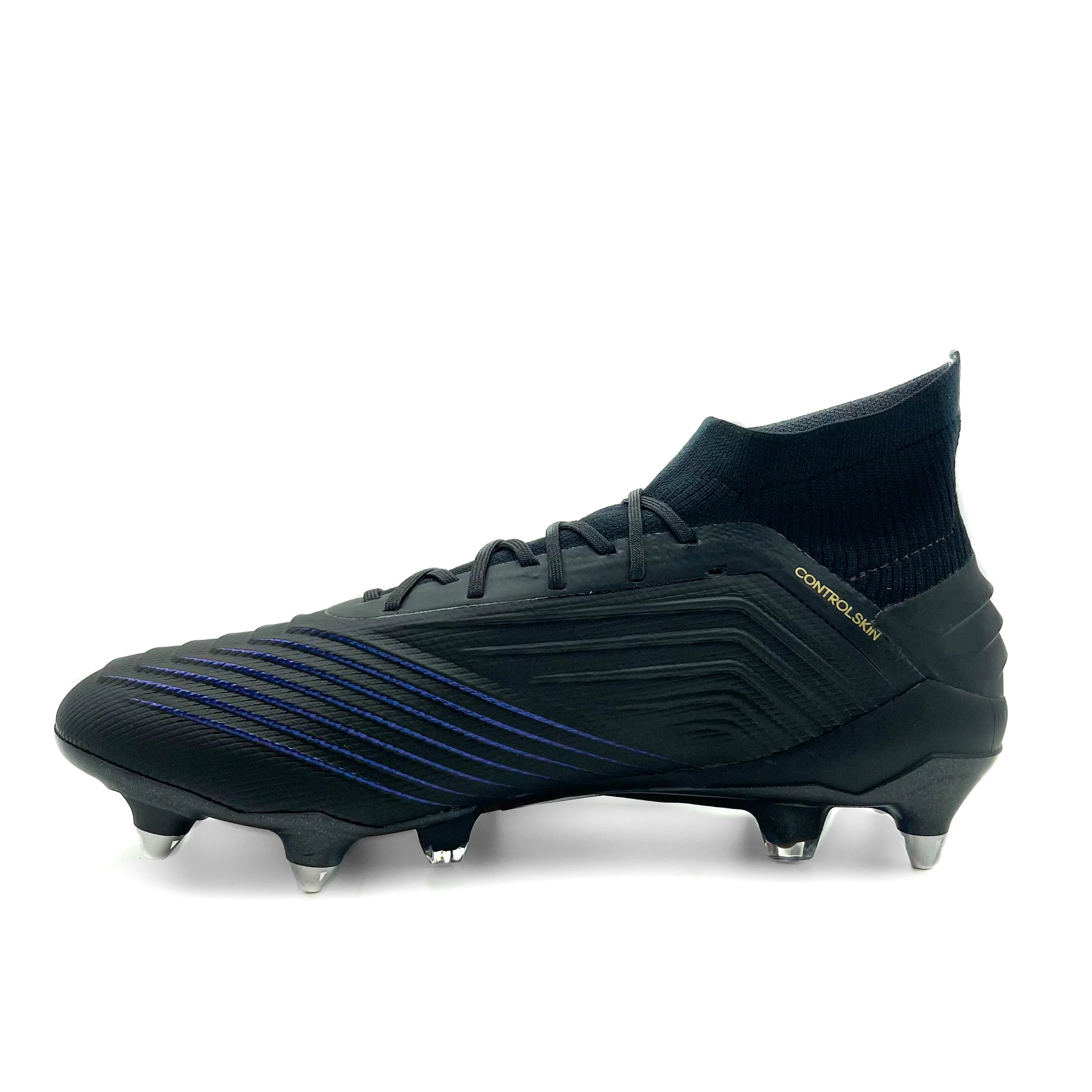 Adidas Predator 19.1 SG Soccer Cleats - Core Black - Firm Ground Football Boots for Men | Perfect for Professional Matches & Training Sessions