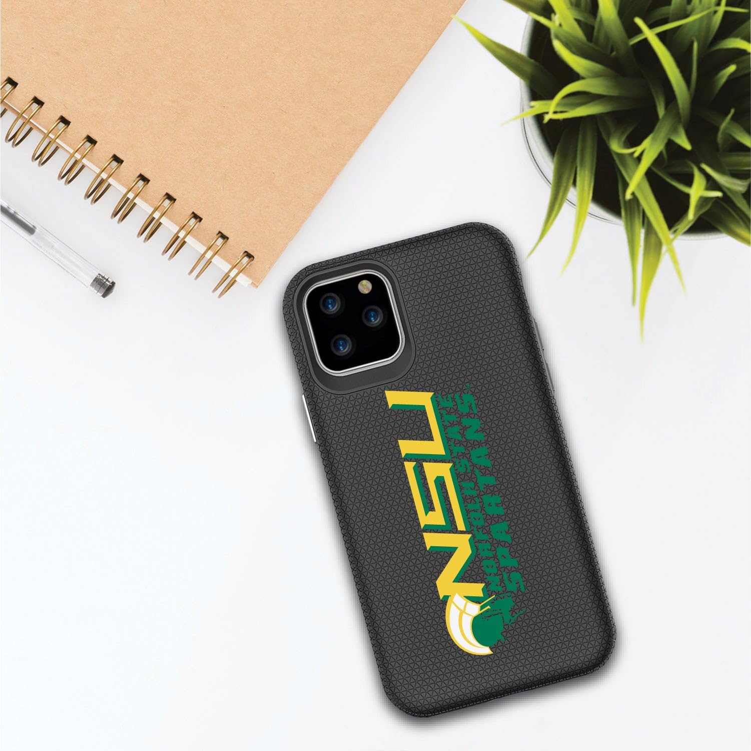 OTM Essentials Durable Tough Shell Phone Case for iPhone 12 Pro Max - Norfolk State University Spartan Design | Perfect for College Students, Daily Protection & School Spirit