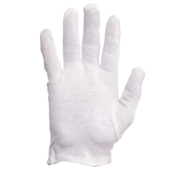 Interlox 100% Cotton Work Gloves - 12 Pairs Pack for Gardening, Cleaning & DIY Projects - Breathable & Comfortable Hand Protection