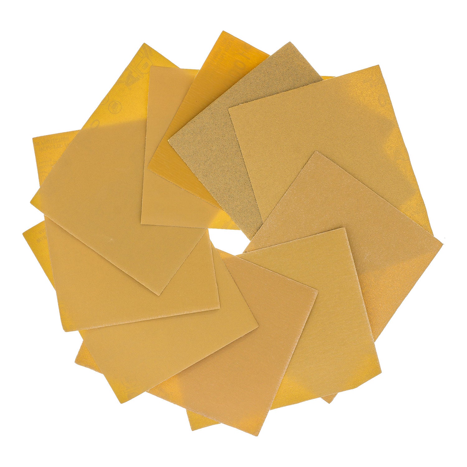 Premium 1/4 Sheet Hook & Loop Sandpaper Variety Grit Pack (80-1000) - 40-Piece Box for Woodworking, Metal Polishing & DIY Projects - 5.5