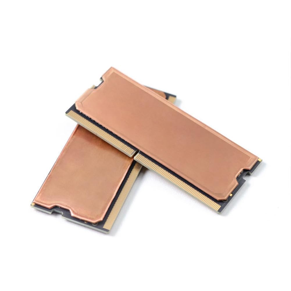 Xptieeck Copper Memory Heatsink for Laptop - High Performance DDR4/DDR5 RAM Cooling Solution with Heat Dissipation Plate | Perfect for Gaming PCs, Workstations & Overclocking