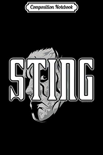 WWE Hidden Sting Composition Notebook - 6x9 Inches, 100 Blank Lined Pages, Durable College Ruled Journal for School, Work & Creative Writing | Perfect Gift for WWE Fans & Collectors