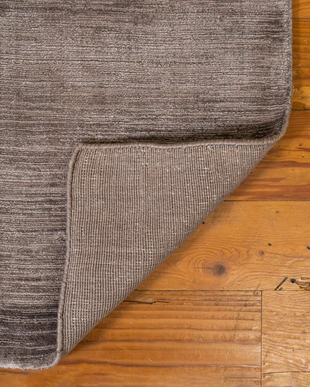 Eco-Friendly Hand Loomed Natural Fiber Area Rug - Rectangle Manning Contemporary Design, Handmade Durable Accent Rug in Grey, 6' x 9' - Perfect for Living Room, Bedroom, or Office Decor