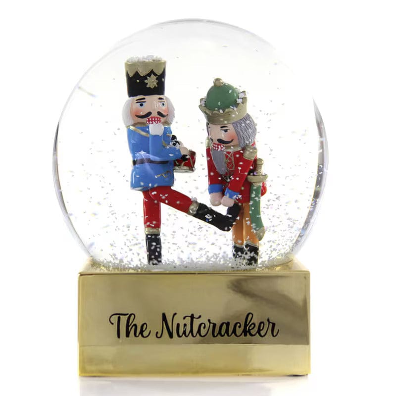 The Nutcracker Glass Snow Globe - Christmas Holiday Decoration for Home, Office & Gifts | Perfect for Winter Decor, Collectibles & Festive Displays