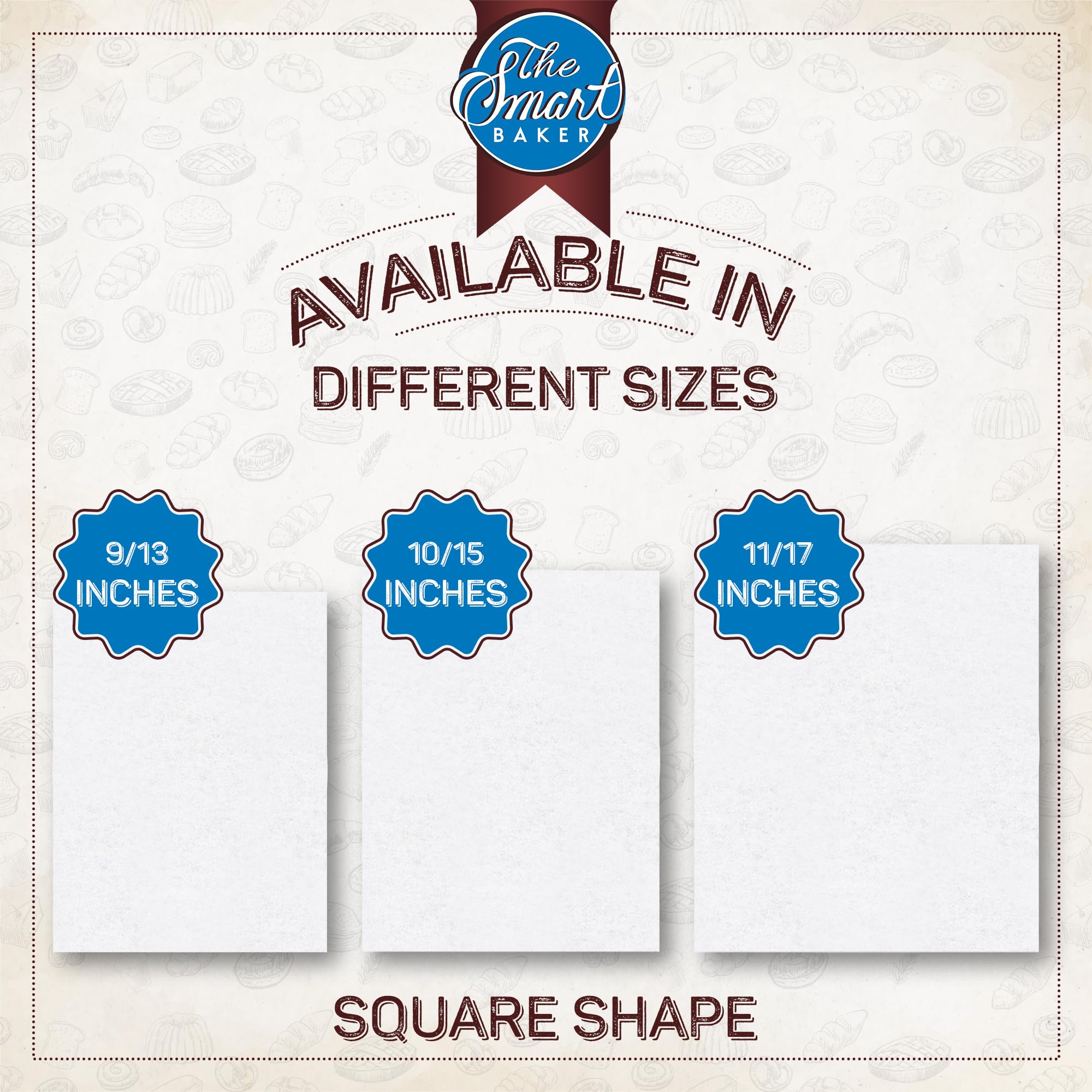Premium Non-Stick Parchment Paper Sheets for Baking - 24 Pre-Cut 9x13 Inch Oven Safe Baking Sheets | Greaseproof & Bakery Quality for Perfect Cookies, Cakes & Pastries | Ideal for Home Bakers, Holiday Baking & Meal Prep