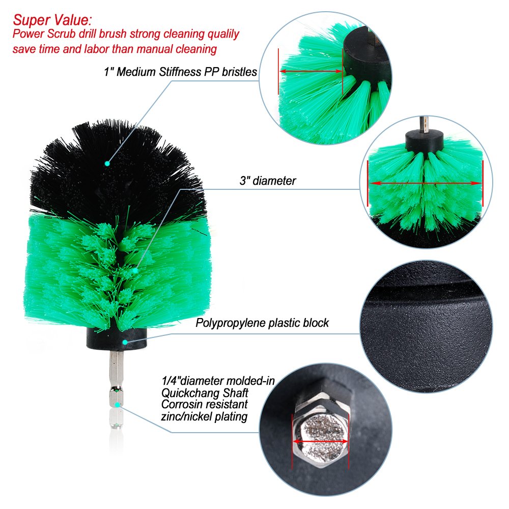 HIFROM Drill Brush Set - 3 Pack (2