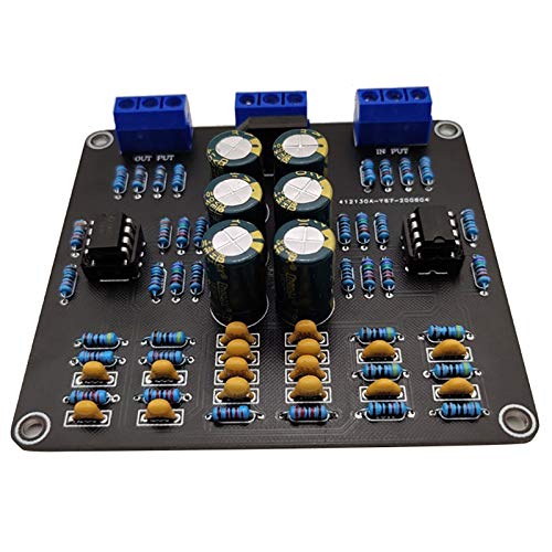 High Fidelity Preamplifier Board - HiFi Power Amplifier Accessories, Preamp Tuning Board with Front Panel for Audiophile Sound Systems & Home Theater Setups