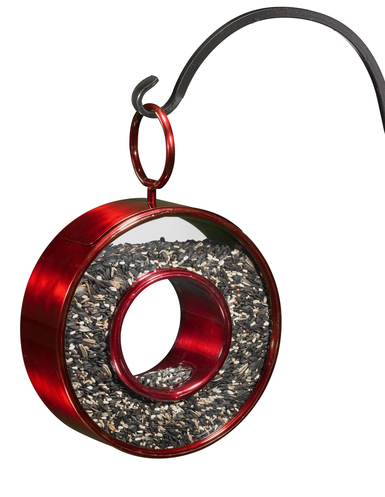 Fly Thru™ Ruby Red Bird Feeder - Durable Outdoor Bird Feeder for Cardinals, Finches & Wild Birds - Perfect for Garden, Backyard & Patio Bird Watching