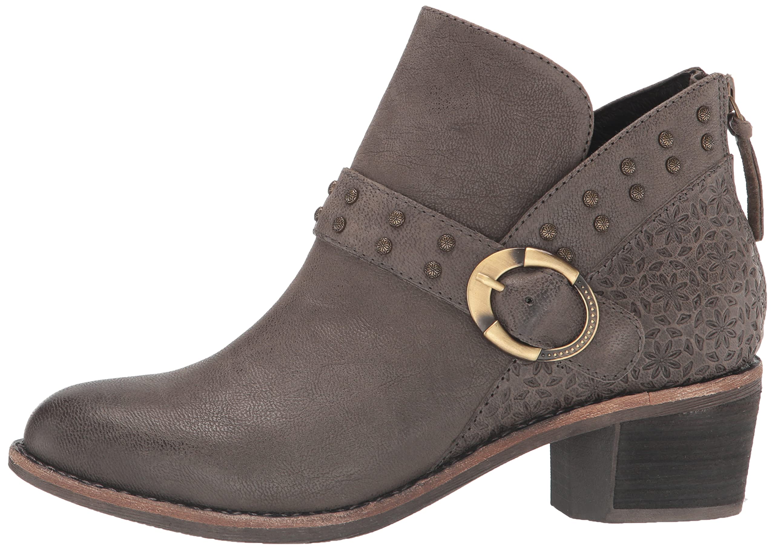 Women's Dark Grey Ankle Boots & Booties Size 7.5 - Stylish Fall & Winter Shoes for Casual Outfits, Office Wear & Date Nights