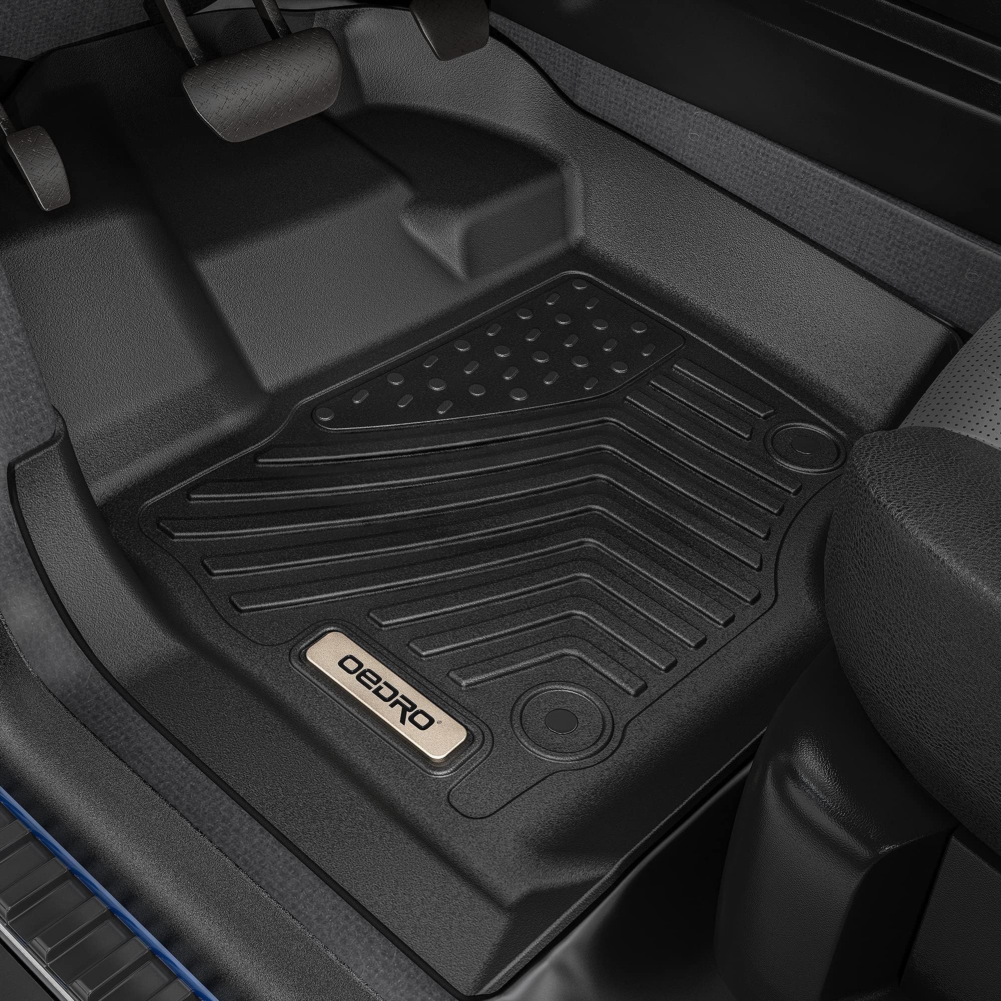 OEDRO Custom Fit All-Weather Floor Mats for 2014-2019 Mercedes Benz CLA-Class & 2015-2020 GLA-Class | TPE Rubber Front & Rear 2 Row Liners | Waterproof, Durable Car Mats for Winter, Rain & Mud Protection | Perfect for Daily Commute, Road Trips & Off-Road Adventures