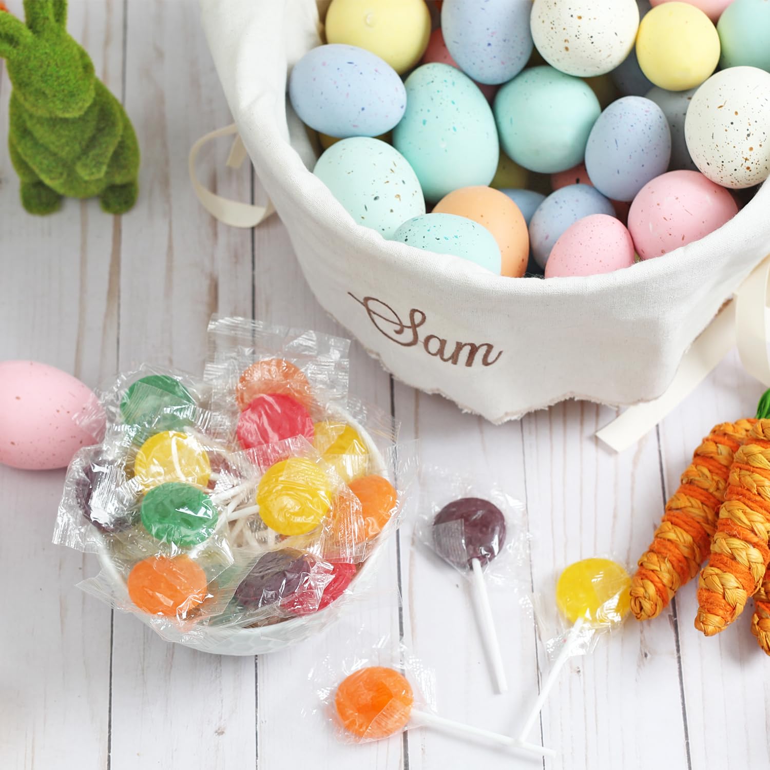 Bulk Classic Lollipops - 5 Pounds Individually Wrapped Fruit Flavored Suckers for Kids - Perfect for Easter, Church, School, Birthday Parties & Candy Buffets
