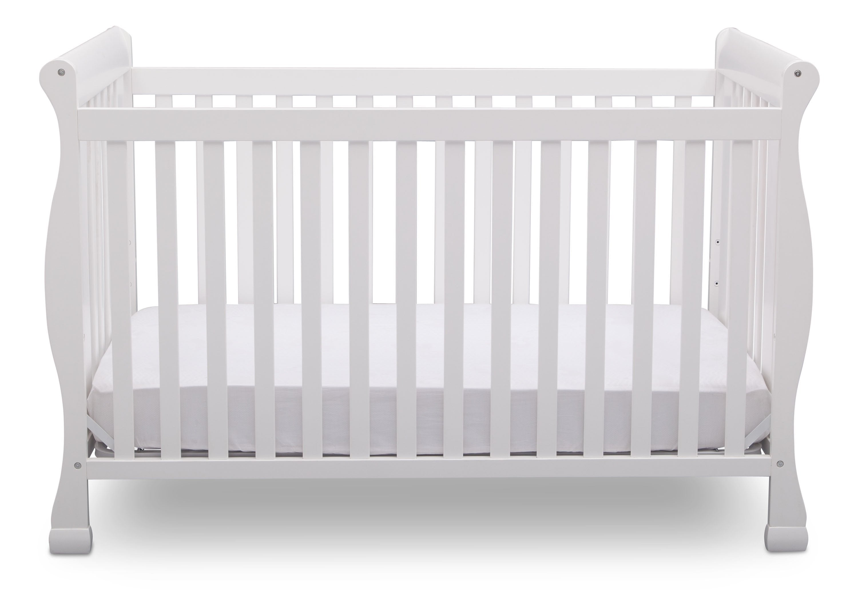 Riverside 4-in-1 Convertible Baby Crib with Toddler Bed, Daybed & Full-Size Bed Frame - Safe Nursery Furniture for Newborns & Kids - Perfect for Bedrooms, Daycare & Guest Rooms