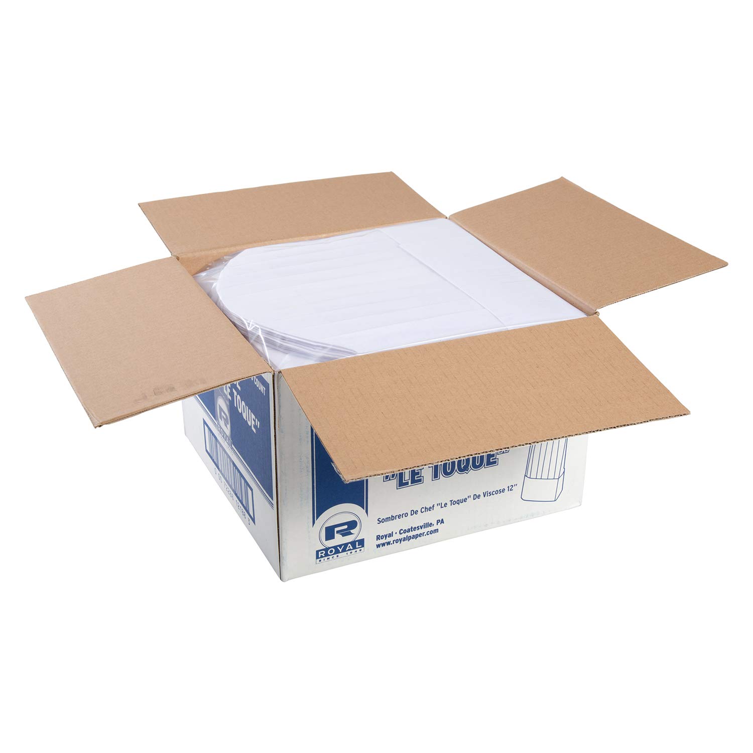 Royal 12 Inch Viscose Pleated Chef Hats 