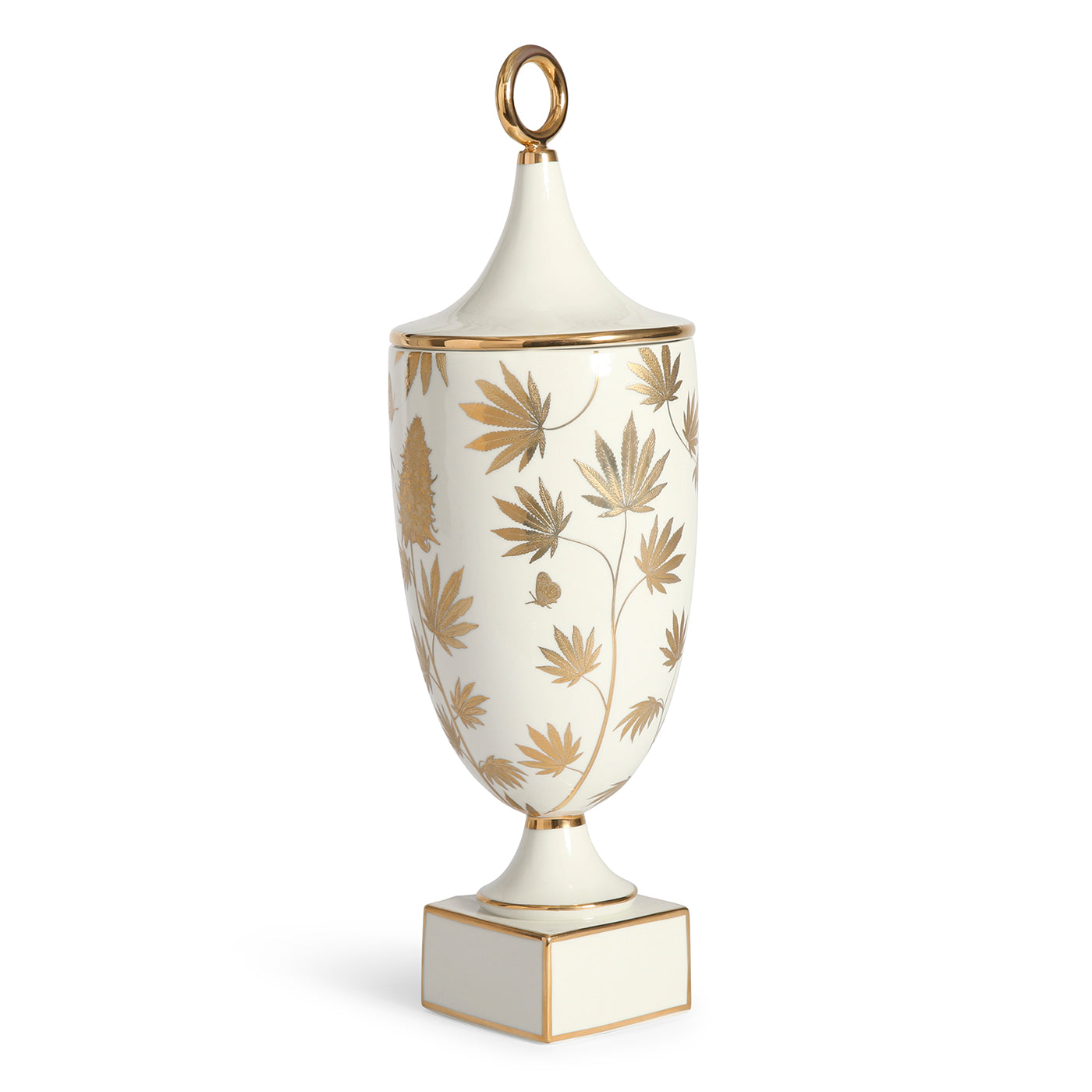 Premium Botanist Ganja Urn - Elegant Ceramic Storage Jar for Cannabis, Herbs & Spices | Perfect for Home, Dispensary & Meditation Spaces