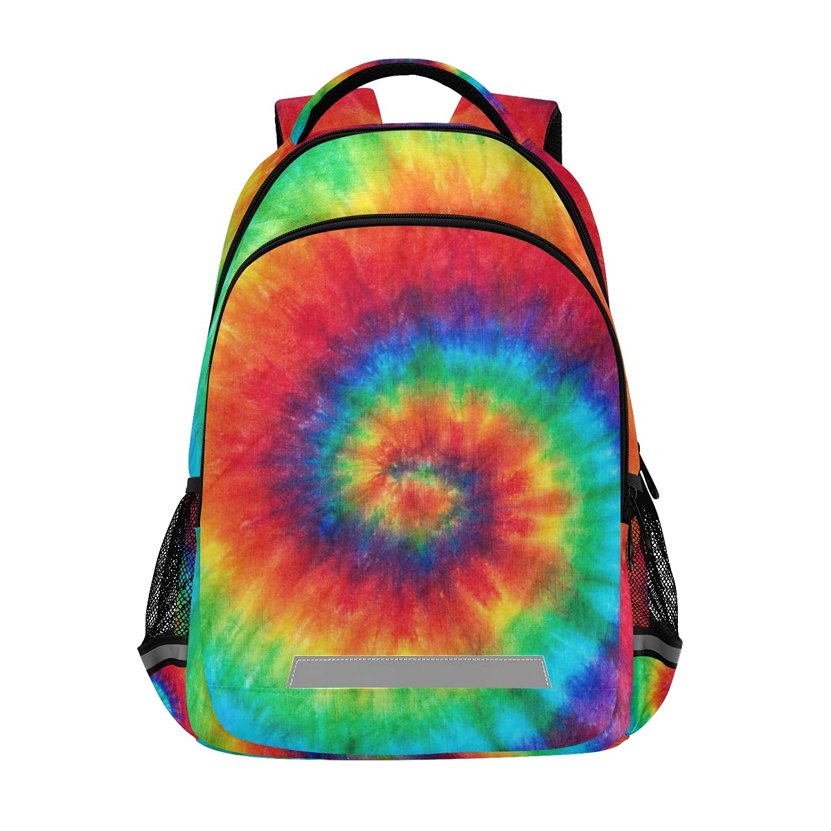 Colorful Tie-Dye Rainbow Laptop Backpack for School, Travel & Work - Durable Unisex Daypack for Kids, Teens, Women & Men - Perfect for College, Office & Daily Commute (One Size)