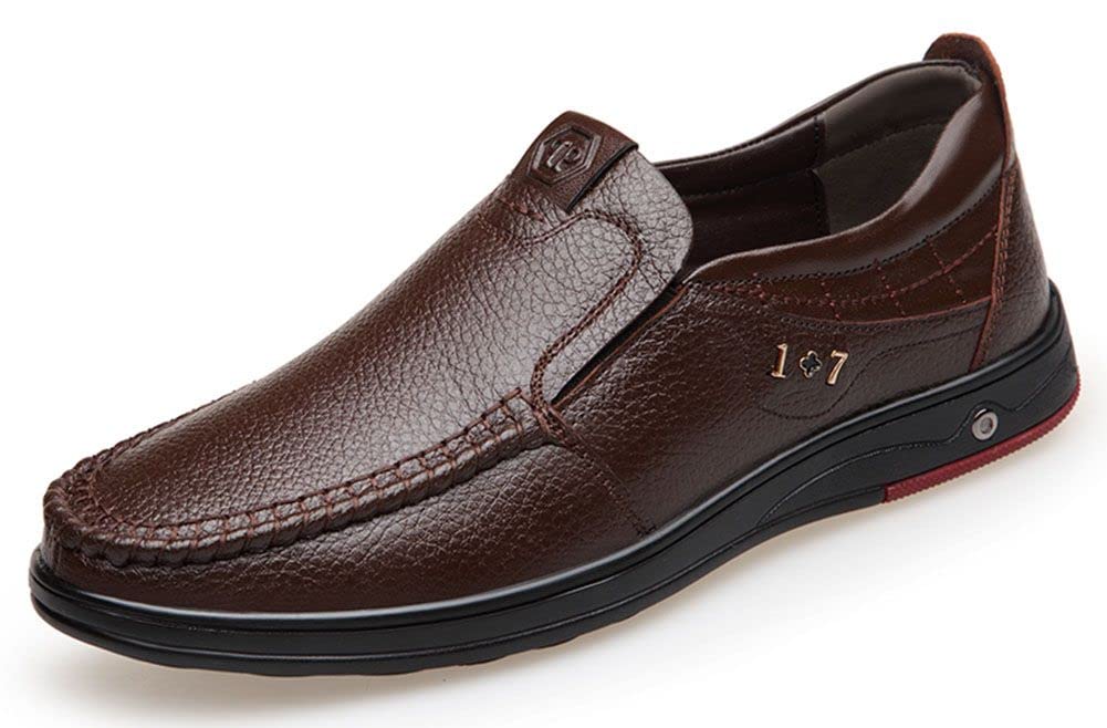 Men's Casual Leather Slip-On Loafers - Comfortable Business & Driving Shoes for Men | Perfect for Office, Travel & Daily Wear