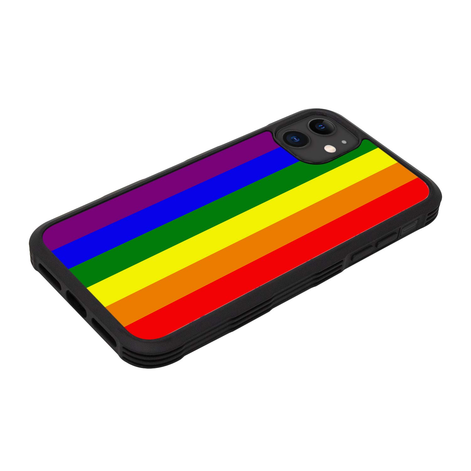 LGBTQ+ Pride Rubber Protective Case for iPhone 11 - Shockproof & Durable Cover - Perfect for Everyday Use, Pride Events & LGBTQ+ Supporters