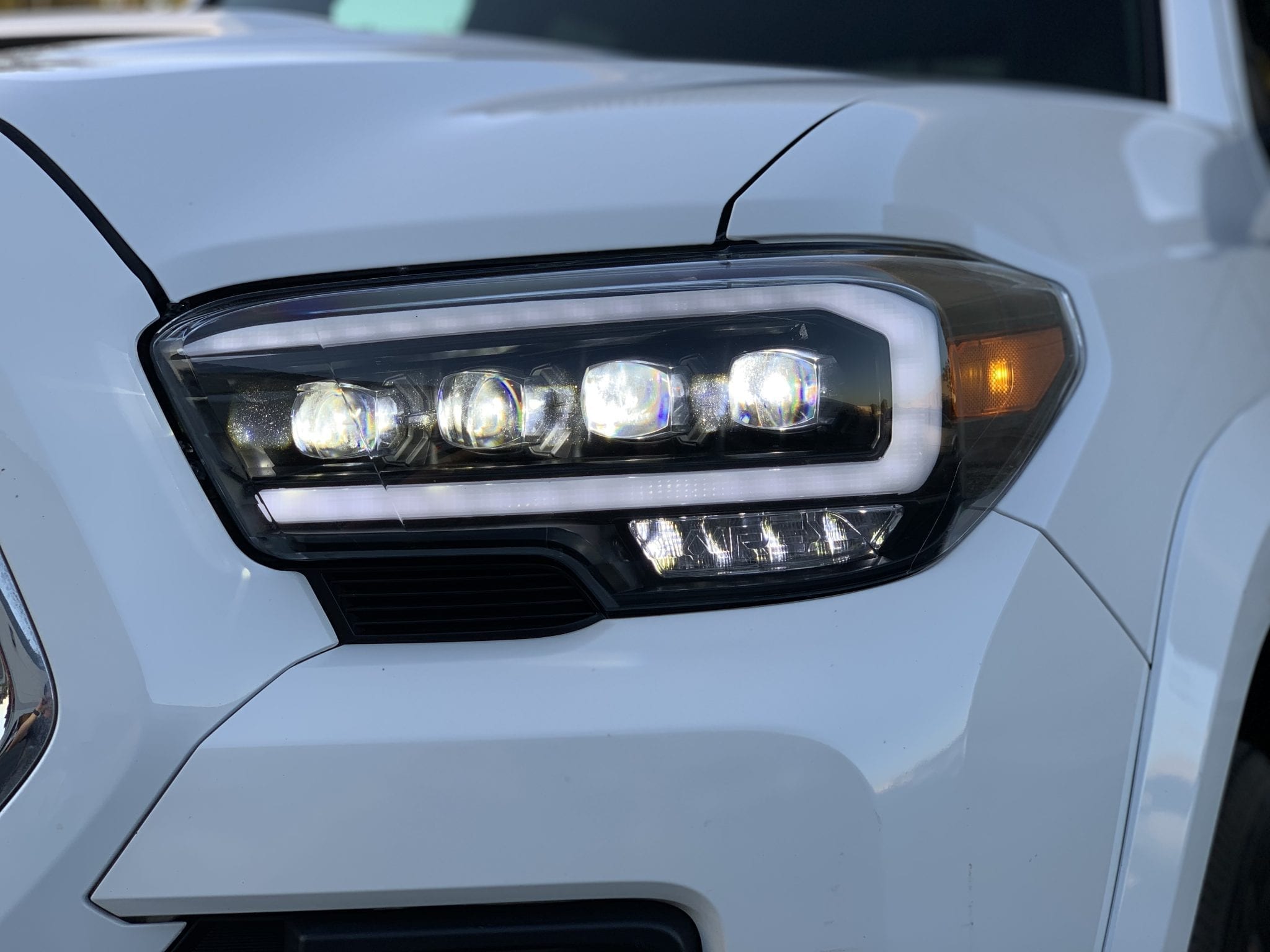 16 23 Toyota Tacoma NOVA Series LED Projector Headlights - Chrome Housing - High Performance Lighting for Night Driving & Off-Road Adventures