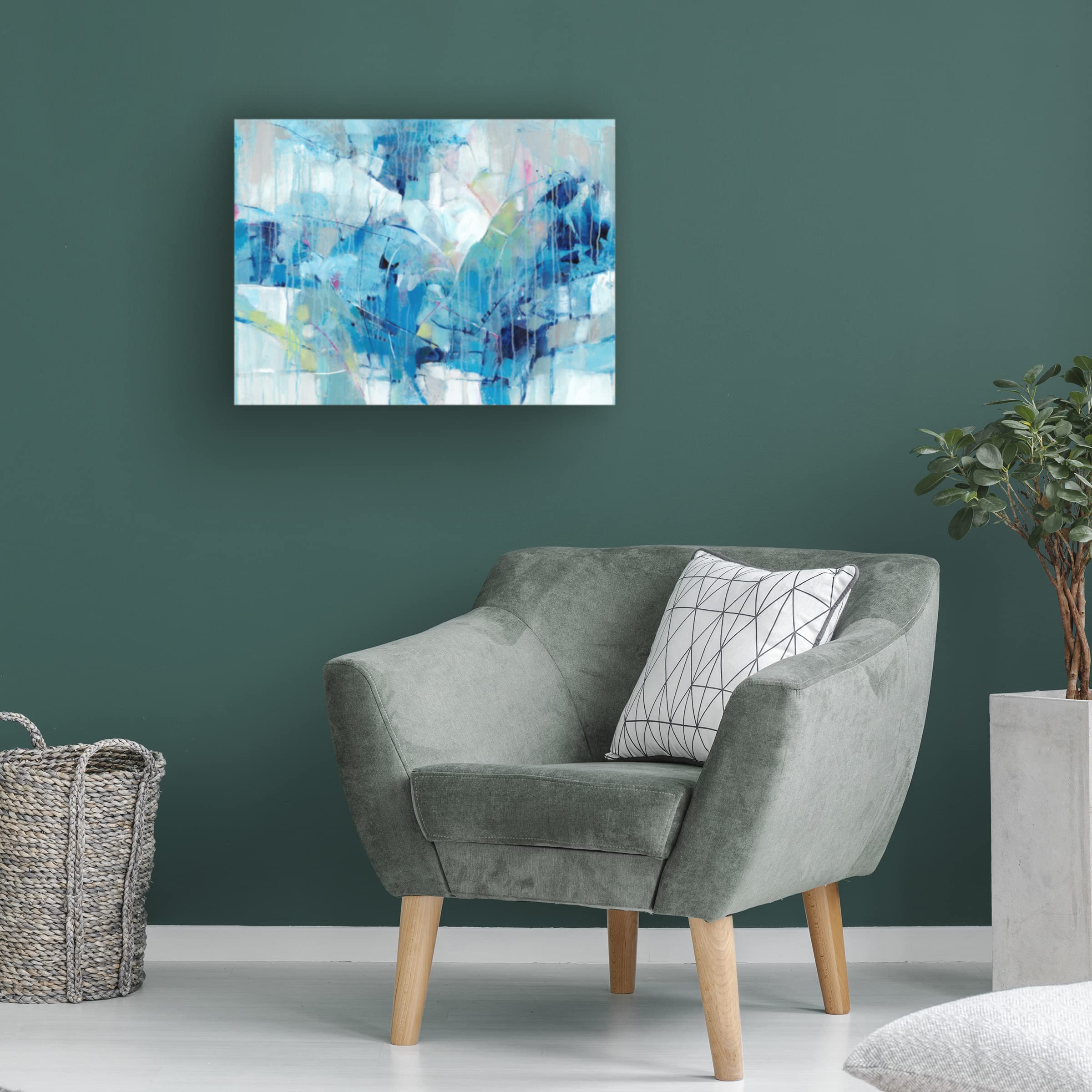 Trademark Fine Art 'Ice Breaker I' Canvas Art Print by Tim O'Toole - Stunning Ocean Wave Painting for Living Room, Bedroom & Office Wall Decor