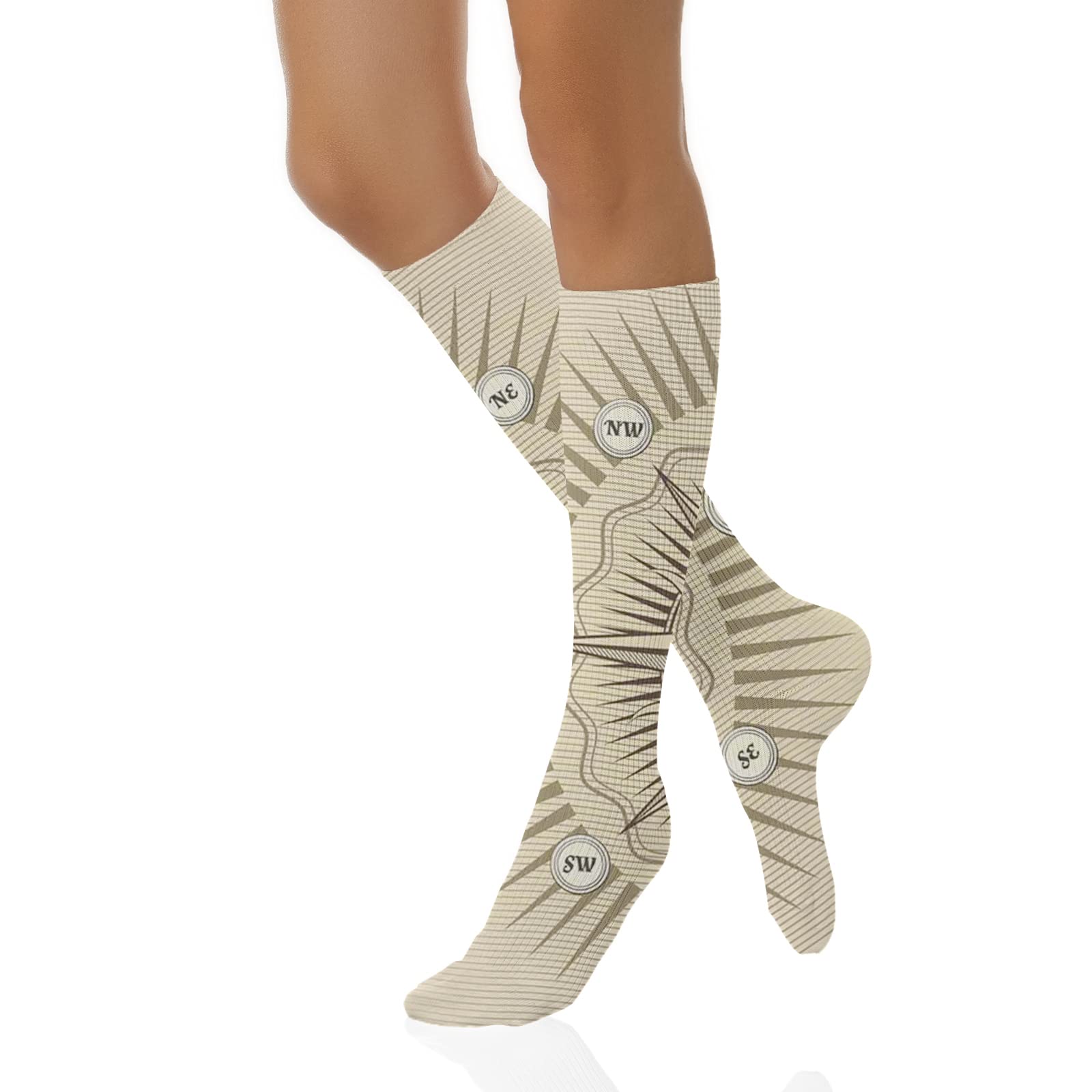 Funny Compression Socks for Women & Men - Winter Warm Socks for Improved Circulation, Running, Athletic Activities & Nursing - Perfect for Workouts, Medical Use & Cold Weather Comfort